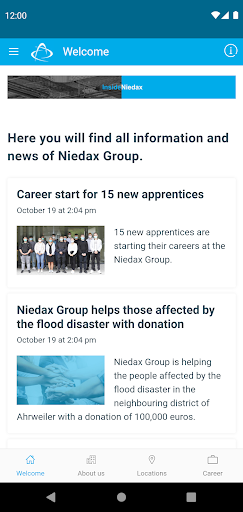 Android application InsideNiedax screenshort
