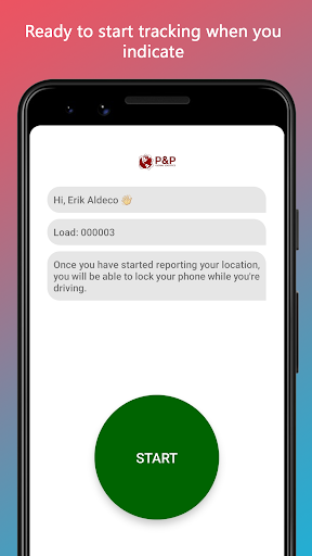 P&P Tracking Screen 2