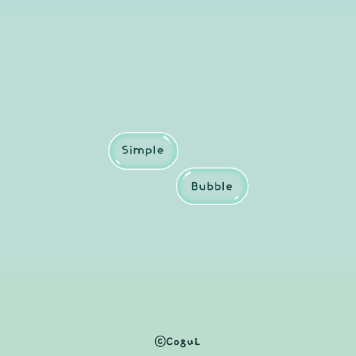 카카오톡 테마 - 심플 버블_애플 민트 logo