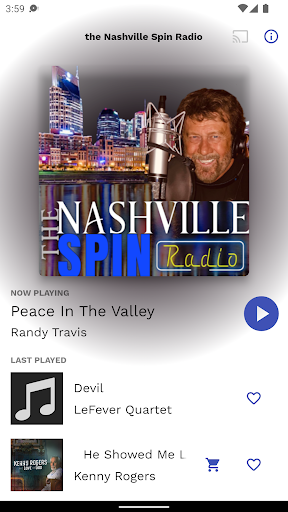 Android application the Nashville Spin Radio screenshort