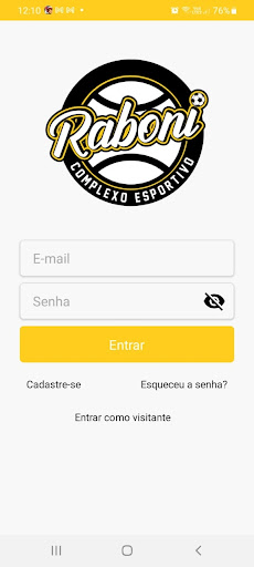 Android application Raboni Complexo Esportivo screenshort