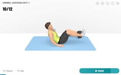 screenshot of Dumbbell Workout at Home