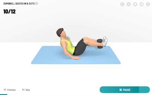 Dumbbell Workout at Home Screenshot
