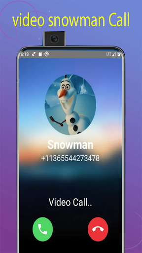 video call Snowman chat game simulation