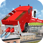Flying Firetruck City Pilot 3D Apk