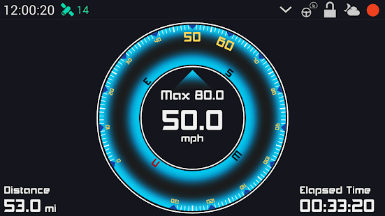GPS HUD Speedometer Screenshot