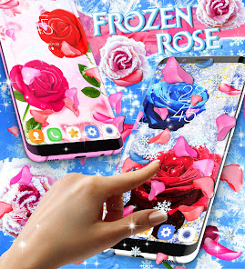 Winter rose live wallpaper  screenshots 1