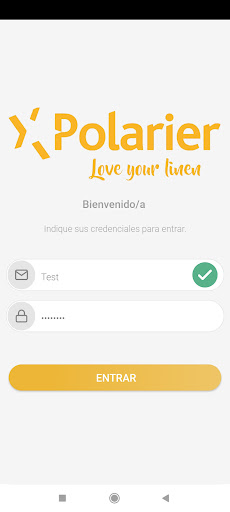 Android application Polarier Pedidos screenshort