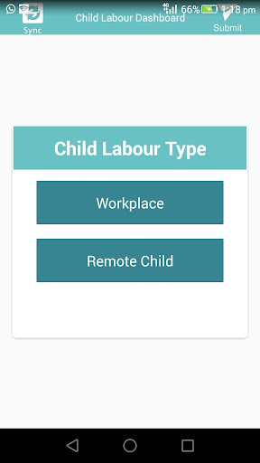 Android application Child Labour screenshort