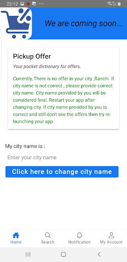 Pickup Offer Screen 2