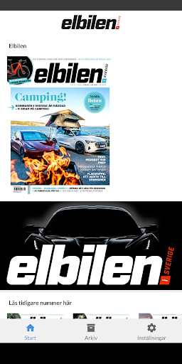 Android application Elbilen i Sverige screenshort