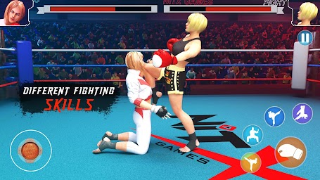 Boxing game Girl fighting 3d wrestling games
