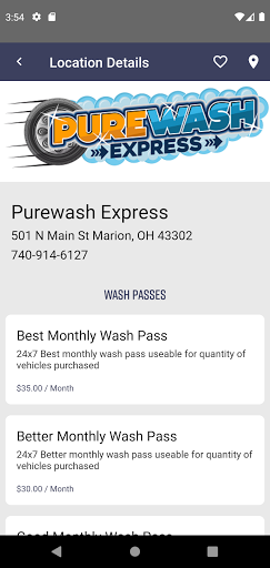 Purewash Express Screen 3