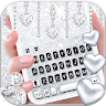 Silvery Glitter Keyboard Theme