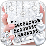Silvery Glitter Keyboard Theme Apk