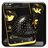 Golden Black Strawberry Theme