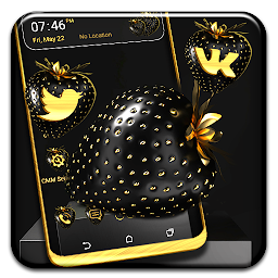 Icon image Golden Black Strawberry Theme
