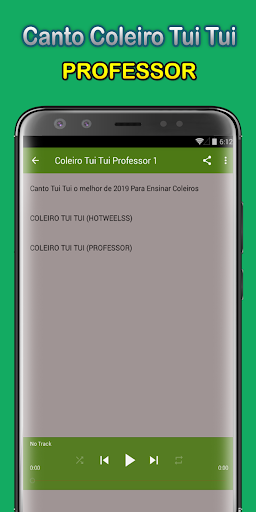 Canto Coleiro Tui Tui Professor HD Completo