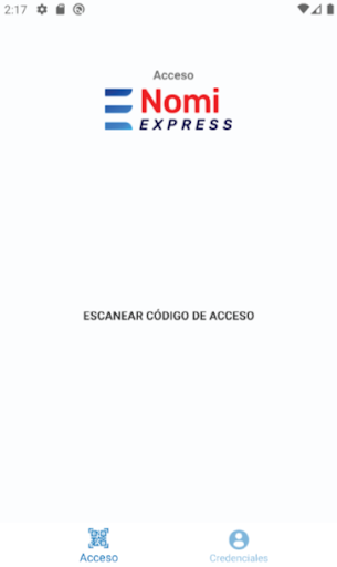 Android application Acceso NomiExpress screenshort