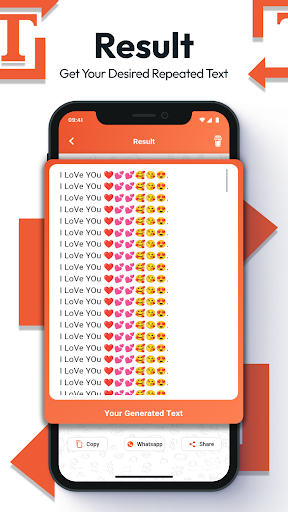 Screenshot of Text Repeater: Repeat Text 10K