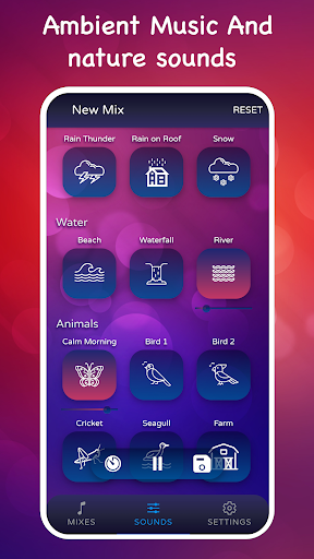 Android application Ambient - relax & sleep sounds screenshort