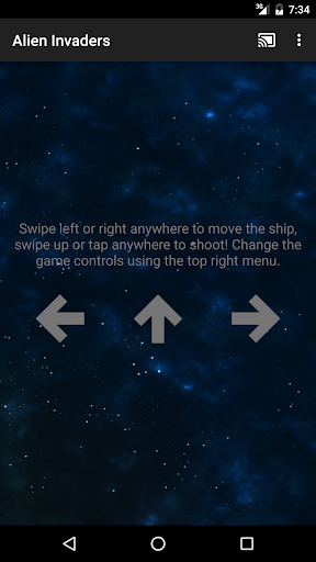 Alien Invaders Chromecast game