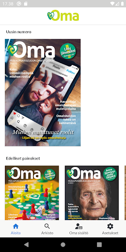 Android application Oma appi screenshort