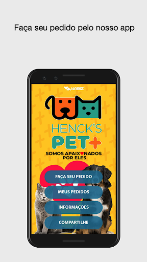Android application Henck's Petmais App screenshort