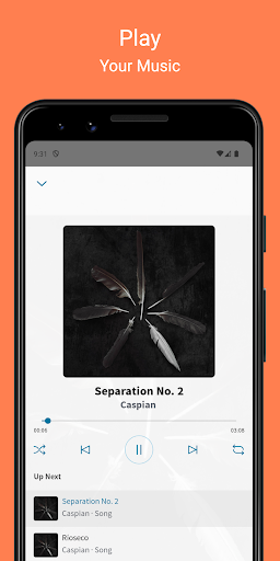 Screenshot of mStream Player