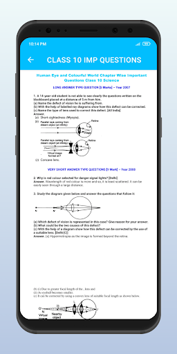 Class 10 Important Questions Screen 3