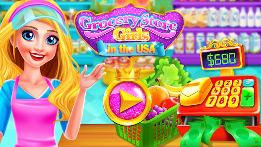 Captura de Pantalla 1 Grocery Store Girl in the USA android
