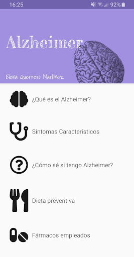 Android application Pharma Alzheimer screenshort