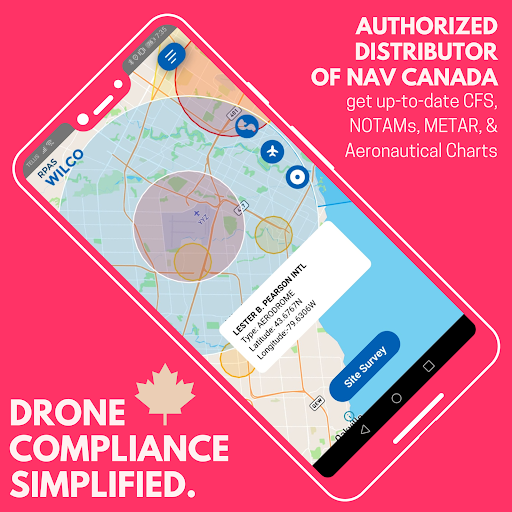 Android application RPAS WILCO: Drone Flight Plans screenshort