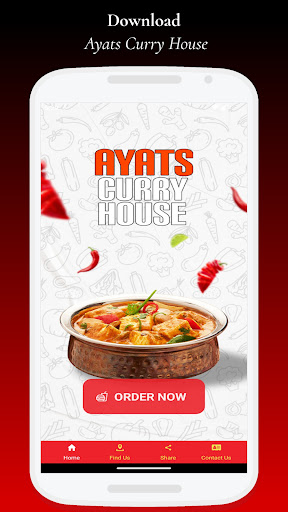 Android application Ayats Curry House screenshort