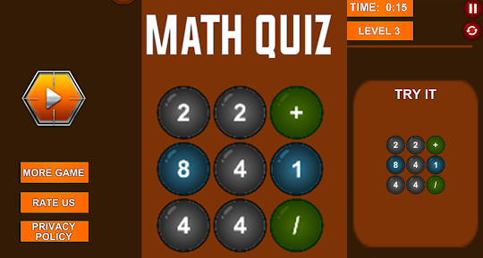 Csjas Math Quiz Game