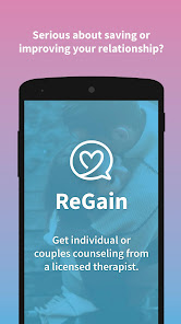 Screenshot 1 ReGain - Couples Therapy android