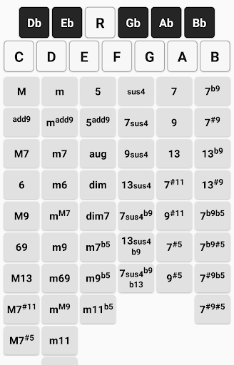 Android application Guitar Chord Voicing screenshort