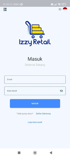 Android application IzzyRetail screenshort