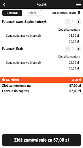 One Sushi Screen 2