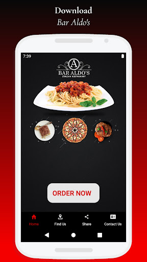 Android application Bar Aldo's screenshort