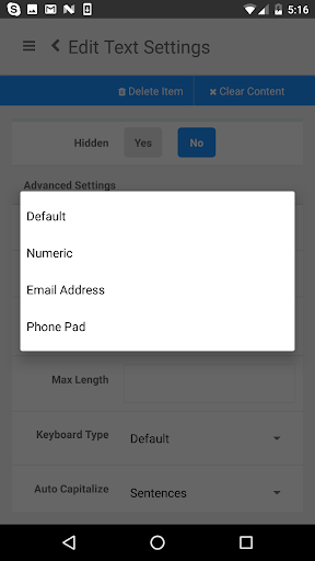 eFRS - Field Reporting System Screen 3