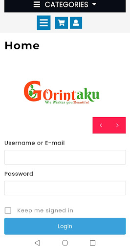 Android application Gorintaku screenshort