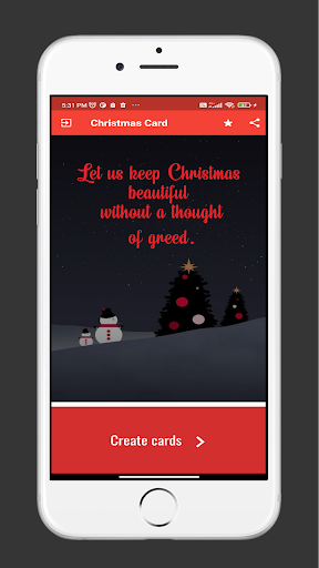 Android application Christmas Cards screenshort