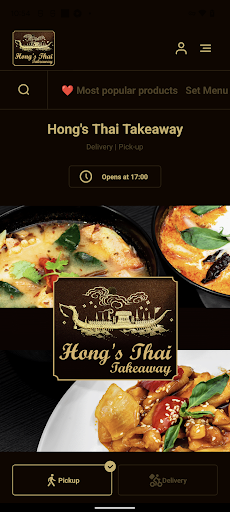 Android application Hong's Thai Takeaway and Rest. screenshort