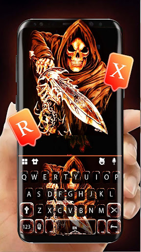 Android application Skull Sword Keyboard Theme screenshort