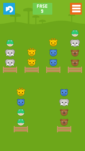 Android application Animals Sort Puzzle screenshort
