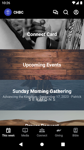 Android application Cedar Hills Baptist Church screenshort