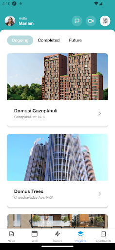 Domus Development Screen 2