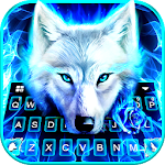 Blue Night Wolf Keyboard Theme Apk