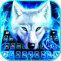 Тема для клавиатуры Blue Night Wolf